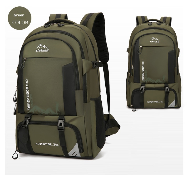 Zaino da uomo ActiveGo Cross-Border Hiking Travel con doppia tracolla, borsa sportiva da esterno, 70 litri, grande capacità_voghion.com