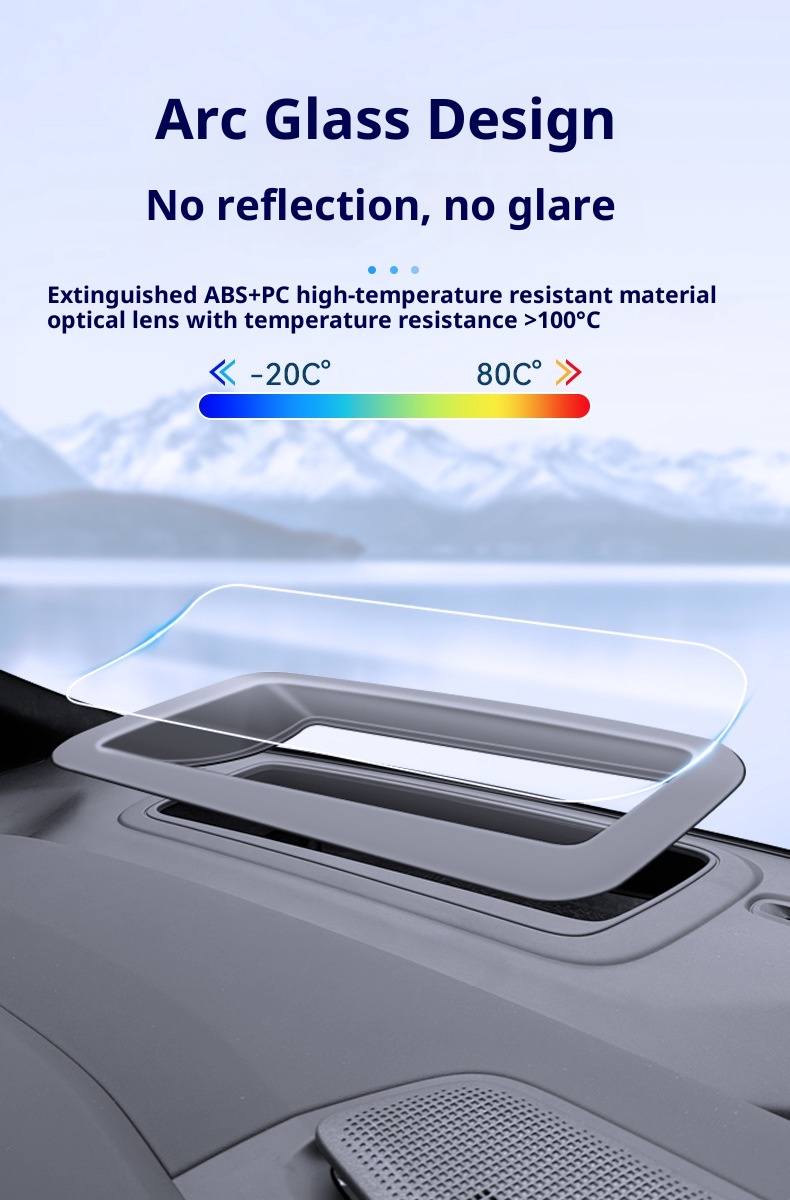 Compatible With 24 Models Of JiKrypton 009 Curved Fifth Generation Head-Up Display Protective Cover Dashboard HUD Car_voghion.com