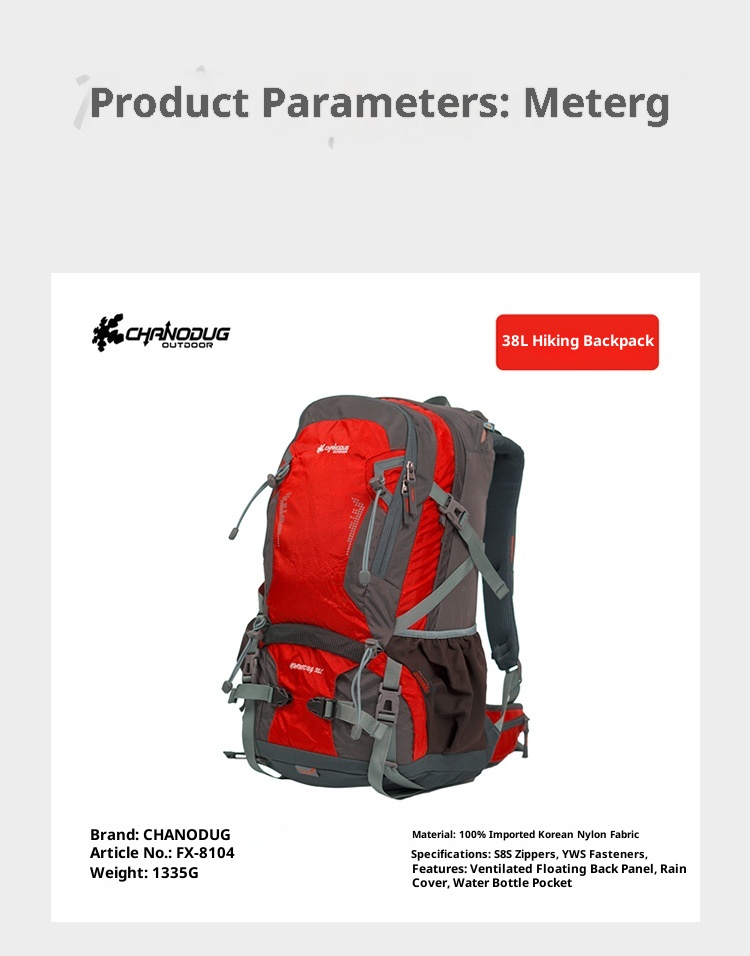 ActiveGo Outdoor 38L Hiking Large Capacity Travel Backpack Trekking Climbing Unisex Double Shoulder School Bag_voghion.com