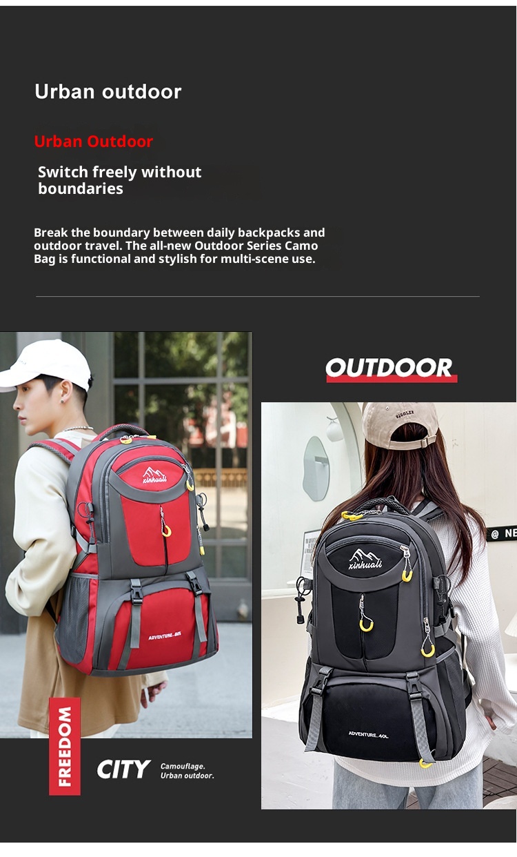 ActiveGo Outdoor Capacity Hiking Waterproof Wear-resistant Travel Bag Large Multifunctional Trekking Luggage Backpack Off-road_voghion.com