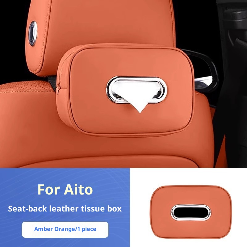 Kompatibel mit Ask M8 M9 Box Autositz-Rückenlehnenhalterung Sonnenblenden-Taschentuchtasche Innenausstattung_voghion.com