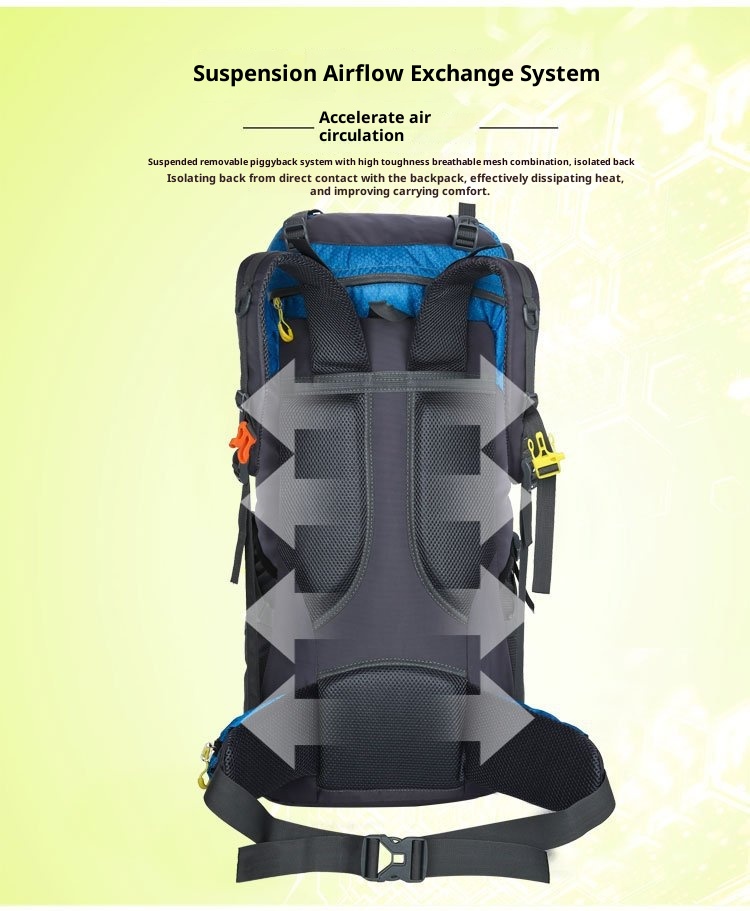 Sac à dos ActiveGo Outdoor Mountaineering pour hommes et femmes, grande capacité, léger et imperméable, idéal pour la randonnée et les voyages._voghion.com