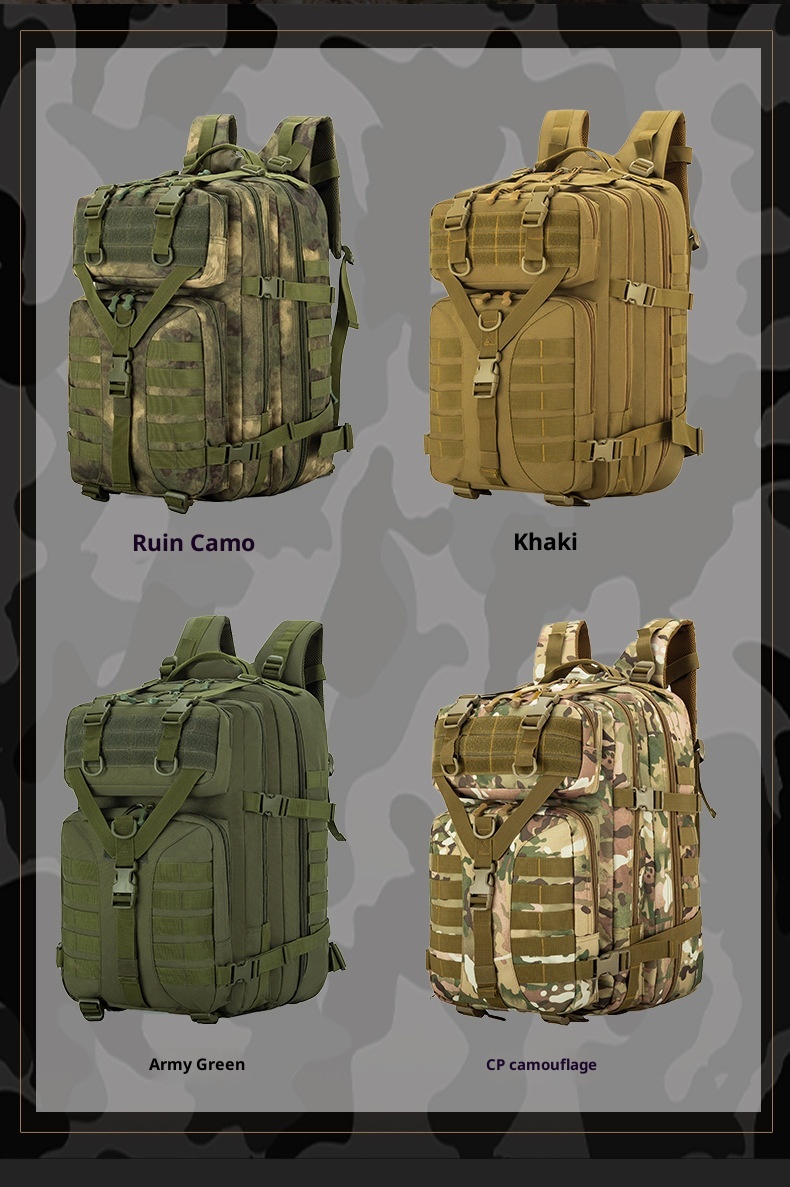 ActiveGo New Product Tactical Camouflage Men's Outdoor Mountaineering Hiking Camping Multifunctional Large Capacity_voghion.com