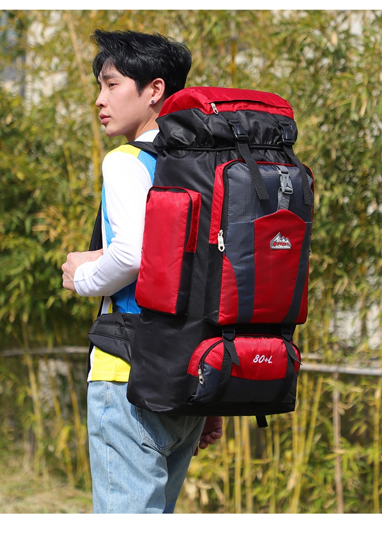 ActiveGo Nuovo zaino da 80 litri per escursioni all'aperto, grande capacità, per uomini e donne, per trekking, sport, tempo libero, viaggi_voghion.com