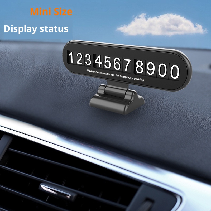 Interior Decoration Temporary Parking Sign Phone Number Move Dashboard Electric Car_voghion.com