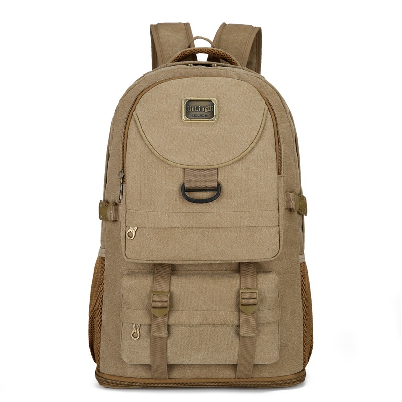 ActiveGo New Large Capacity Backpack Thickened Canvas Luggage Men And Women Mountaineering Lightweight Travel Working Outdoor Bag_voghion.com