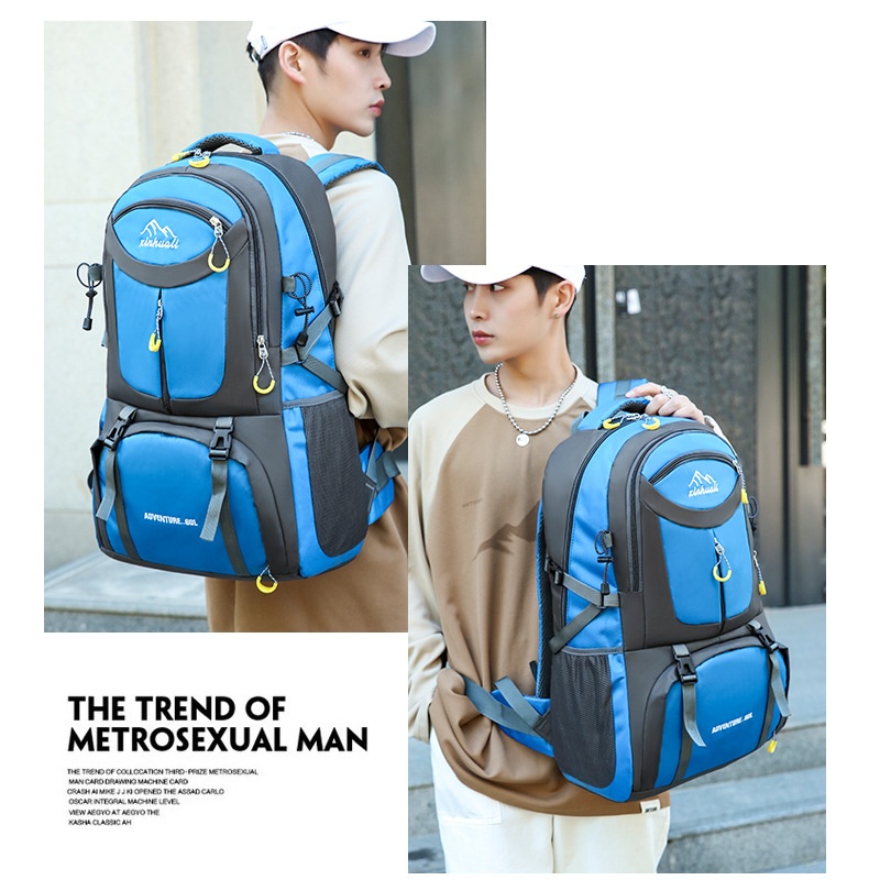 ActiveGo Outdoor Capacity Hiking Waterproof Wear-resistant Travel Bag Large Multifunctional Trekking Luggage Backpack Off-road_voghion.com