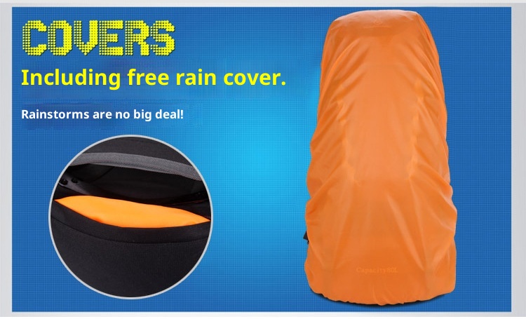 ActiveGo New Professional Mountaineering 80L Outdoor Backpack Double Shoulder Bag For Men, Large Capacity Travel Rucksack, One_voghion.com