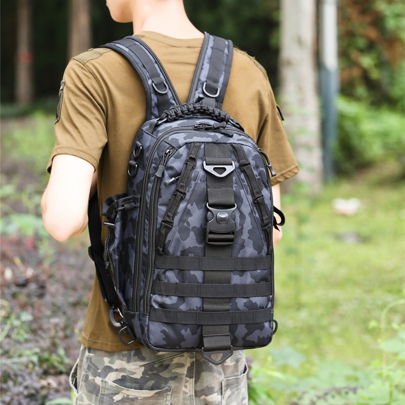 ActiveGo Lure Large Capacity Tactical Backpack For Men Multifunctional Outdoor Travel Hiking Cycling Camouflage Single And Double_voghion.com