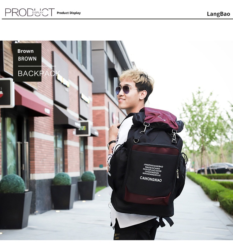 ActiveGo Mountaineering Double Shoulder Men's Travel Luggage Bag Women's Waterproof Multi-Functional Large Capacity Sports Hiking_voghion.com