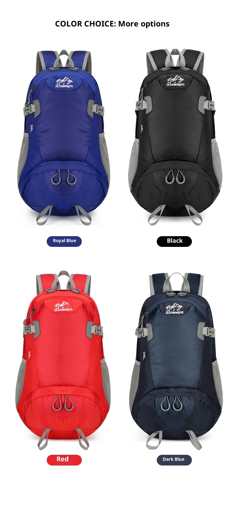 ActiveGo Outdoor Ultra-Light Portable Hiking Backpack For Men And Women, Sports Casual Travel Backpack, Large Capacity_voghion.com