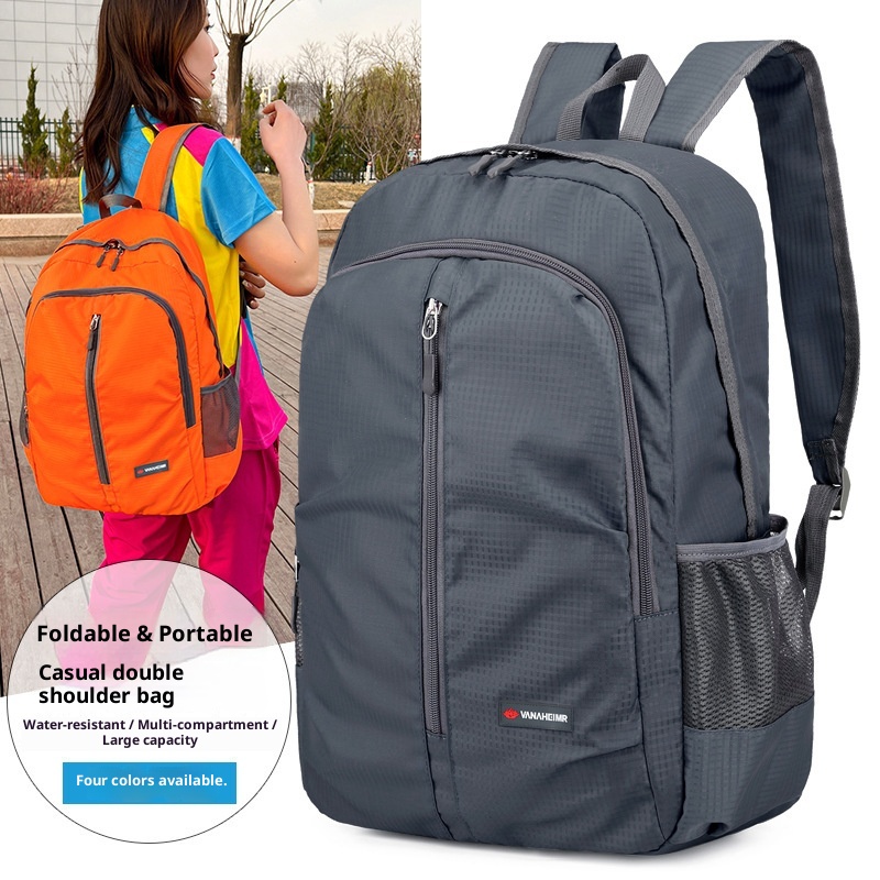 ActiveGo 2024 Spring New Outdoor Casual Sports Backpack Lightweight Large Capacity Folding Bag Dropshipping_voghion.com