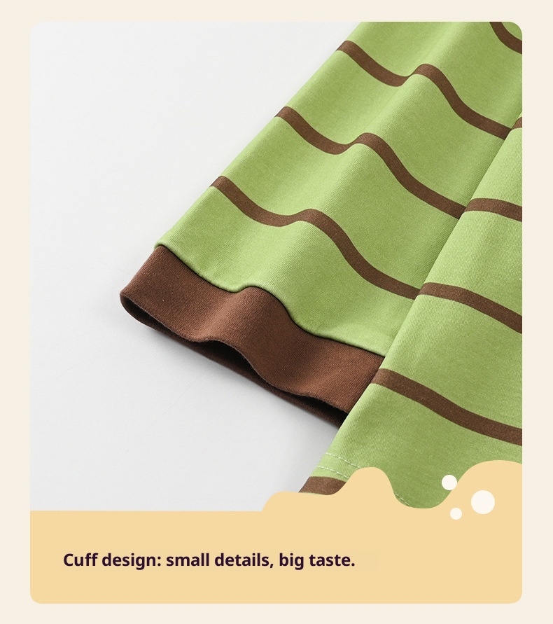 ChicShe Source Factory Stretch Cotton-Like Long-Sleeve Pajamas With Chest Pads Girls, Cartoon Round Neck, Suitable For Spring_voghion.com