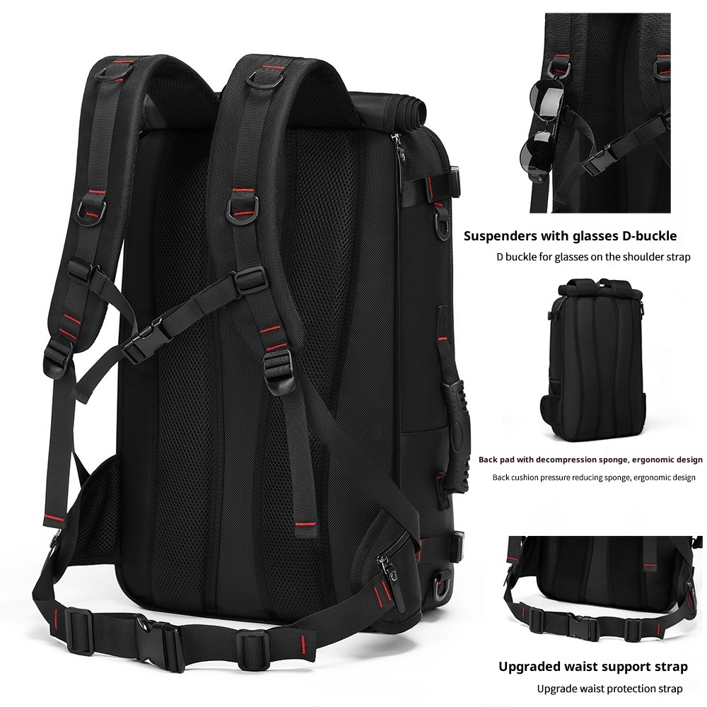 ActiveGo Hot Selling Foreign Trade Cross-Border Men's Travel Backpack Outdoor Sports Capacity Waterproof Extra Large Hiking Bag_voghion.com