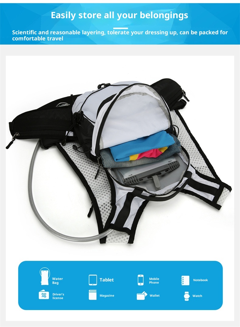 ActiveGo Azera Atmungsaktiver Sportrucksack mit großem Fassungsvermögen, geeignet für Bergsteigen, Offroad-Radfahren, Cross-Border-Marathon und als Trinkrucksack_voghion.com