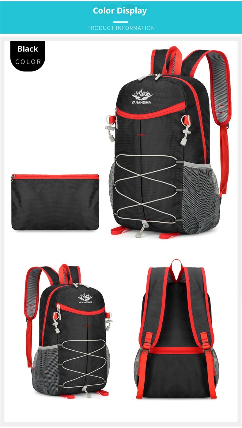 ActiveGo Fold Sports Outdoor Practical Multi-Functional Casual Hiking Bag Large Capacity Mountaineering Cycling Backpack_voghion.com