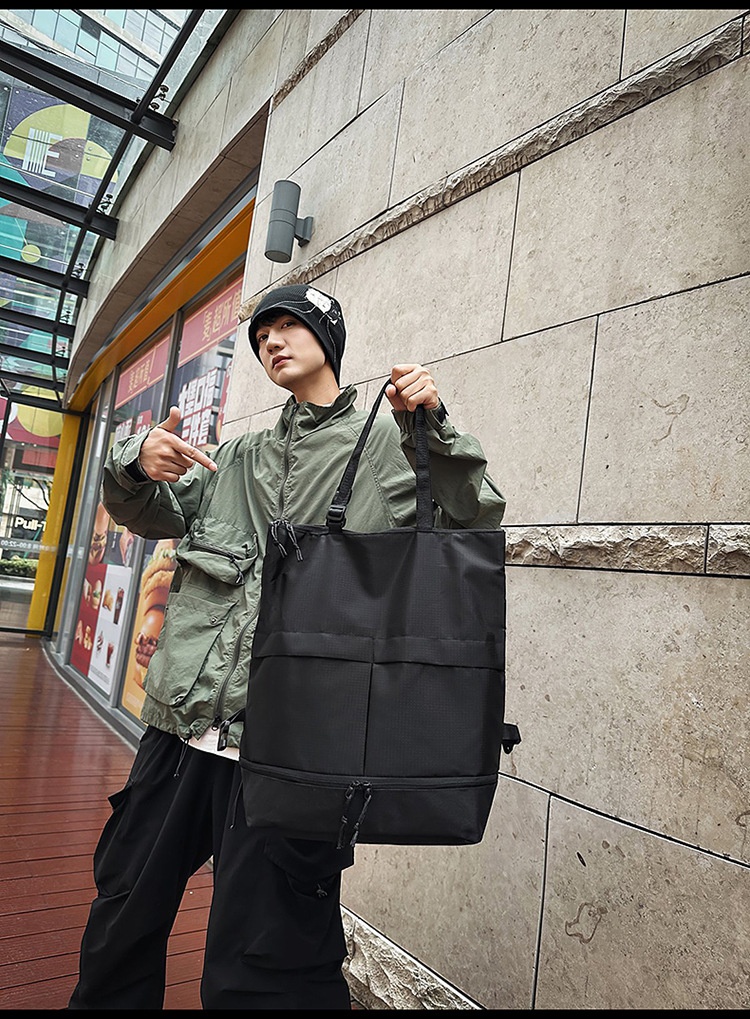 Zaino multifunzionale da uomo ActiveGo, grande capacità, impermeabile, per escursioni, alla moda, per studenti universitari, zaino per laptop_voghion.com