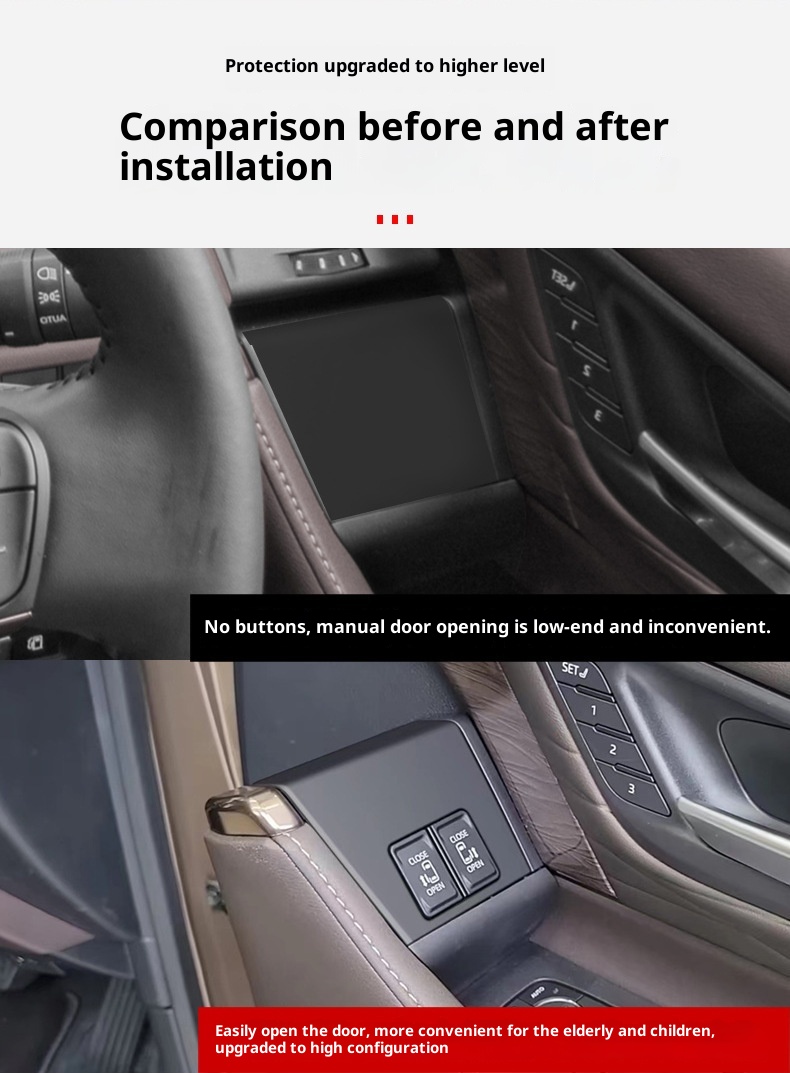 Applicabile a 24 modelli di interruttore della porta centrale a bassa configurazione della serie Alphard 40, per interni auto in vetro ALPHARD_voghion.com