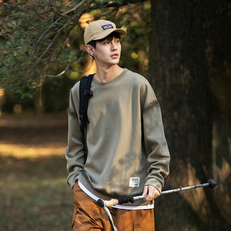 Unisex-Sweatshirt im neuen Herbst-Stil für Jungen, zweiteilig, Herren-Hoodie, lässige Outdoor-Jacke_voghion.com