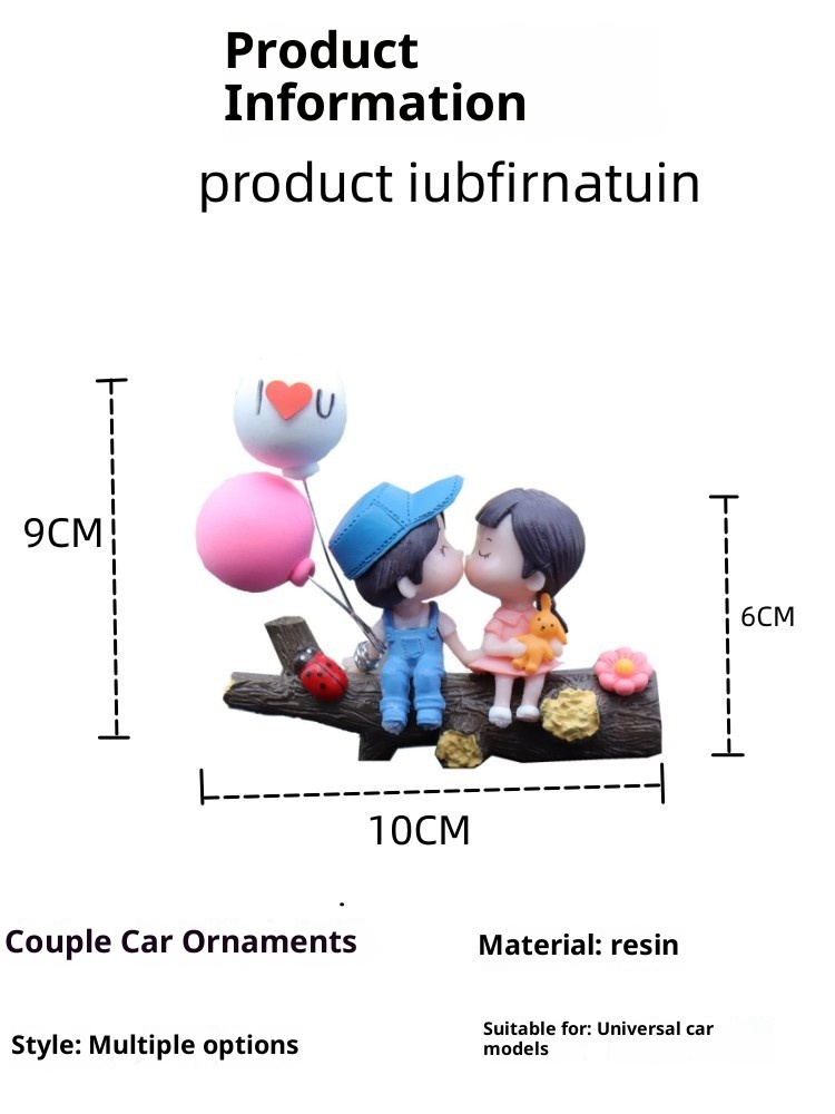 2025 Neue Armaturenbrett-Dekorationen mit niedlichem Baumzweig-Paar, kleine Auto-Ornamente, Geständnisballons_voghion.com
