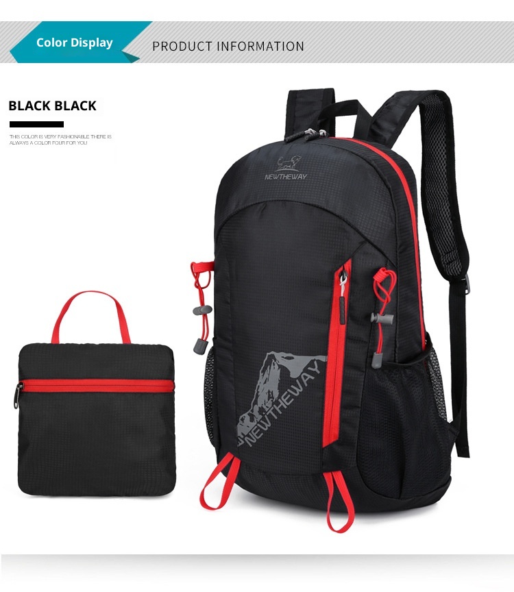 ActiveGo Cross-border Lihtweiht Foldin Hikin Lare Capacity Outdoor Travel Backpack Water-resistant Portable Sports School_voghion.com