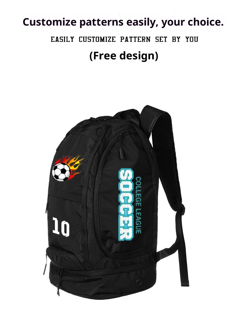 ActiveGo Large Capacity Travel Dry Wet Separation Outdoor Sports Fitness Men Basketball Backpack Football Bag Independent Shoe_voghion.com