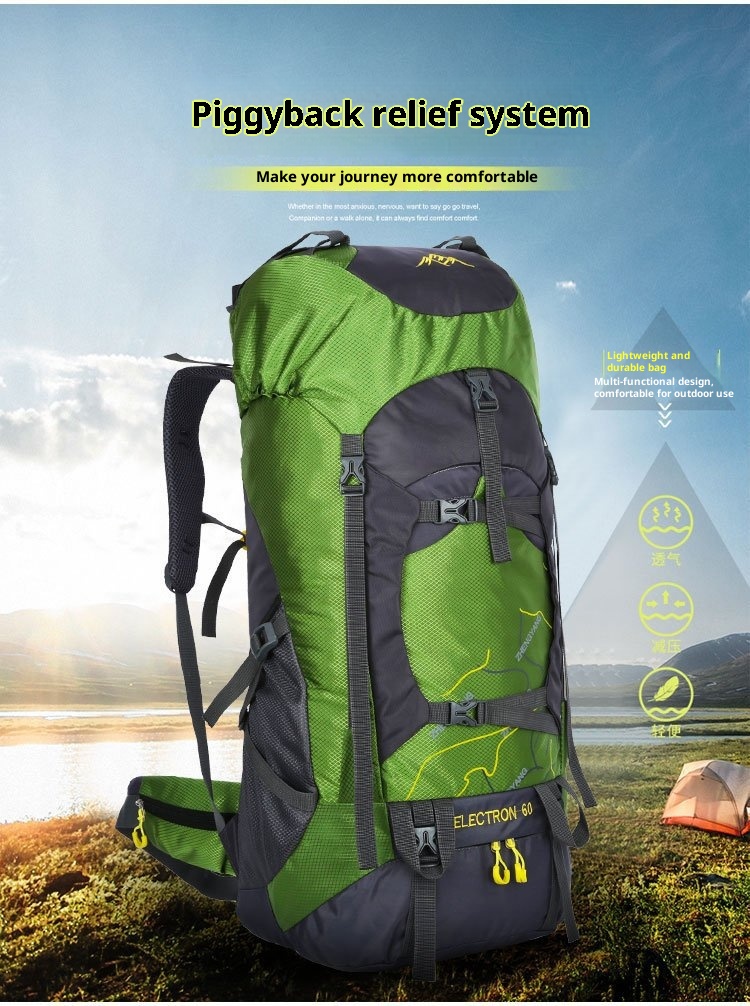 Sac à dos ActiveGo Outdoor Mountaineering pour hommes et femmes, grande capacité, léger et imperméable, idéal pour la randonnée et les voyages._voghion.com