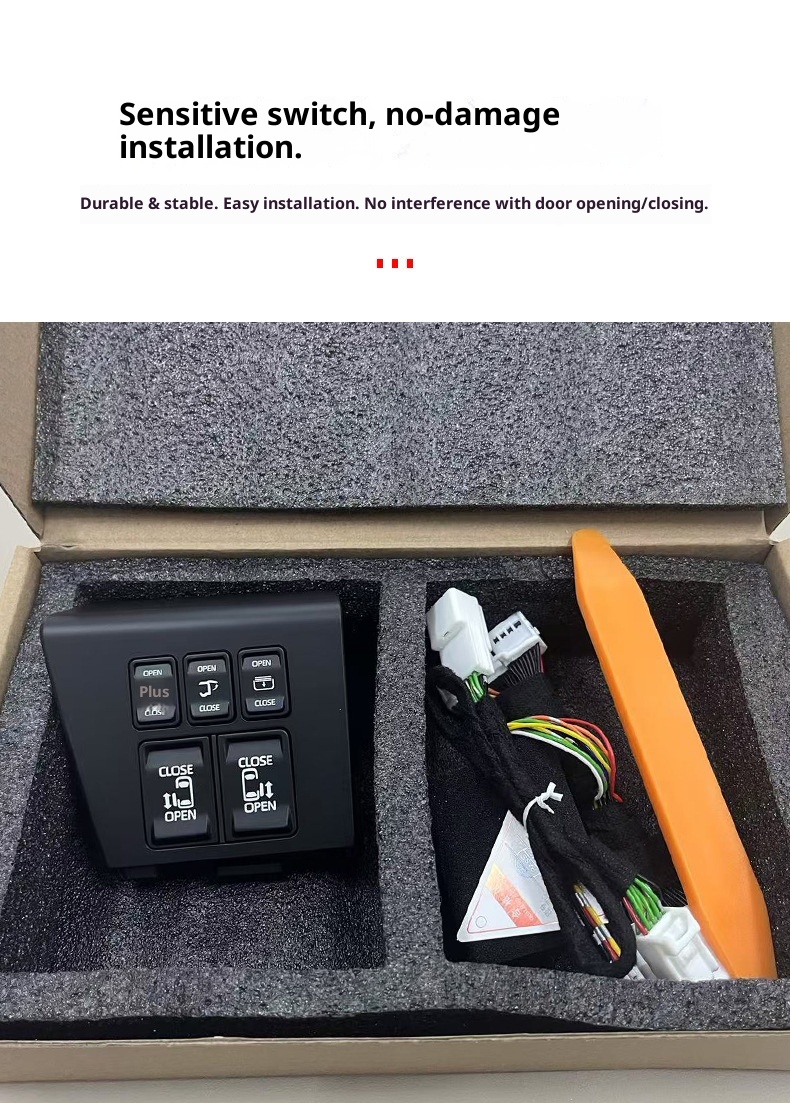 Applicabile a 24 modelli di interruttore della porta centrale a bassa configurazione della serie Alphard 40, per interni auto in vetro ALPHARD_voghion.com