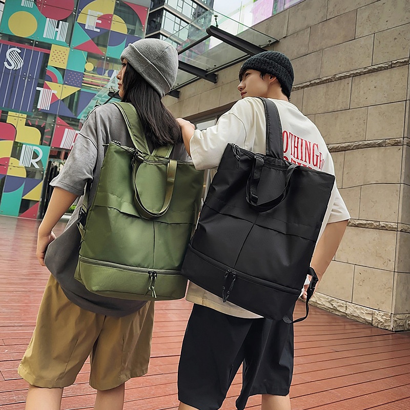 Zaino multifunzionale da uomo ActiveGo, grande capacità, impermeabile, per escursioni, alla moda, per studenti universitari, zaino per laptop_voghion.com