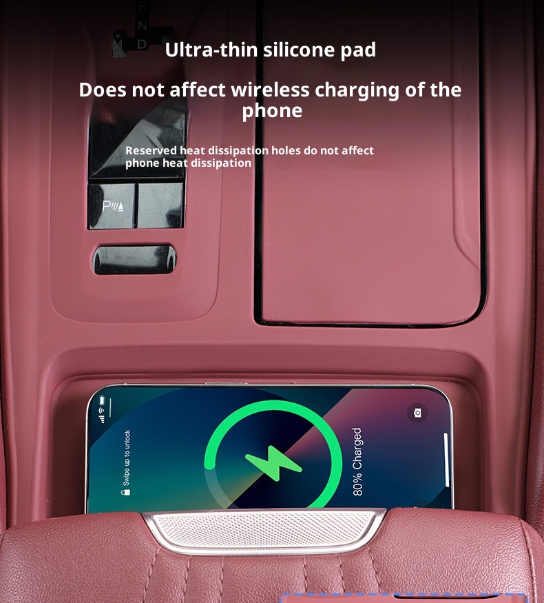 23-25 Models Hongqi H5 Central Control Panel Silicone Pad H6 Static Cling Anti-Slip Shock Absorption Car_voghion.com