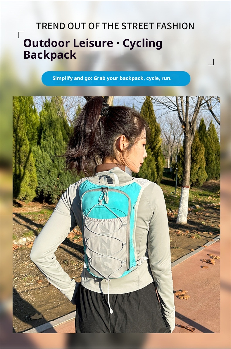 ActiveGo Azera Denim Mountain Water Set Off-Road Travel Large Capacity Backpack Sports Outdoor Hiking Running Cycling Bag_voghion.com