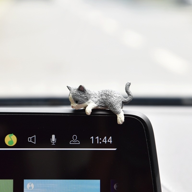 Niedliche Katzenornament-Kreation, trendige Armaturenbrettdekoration für den Autoinnenraum_voghion.com