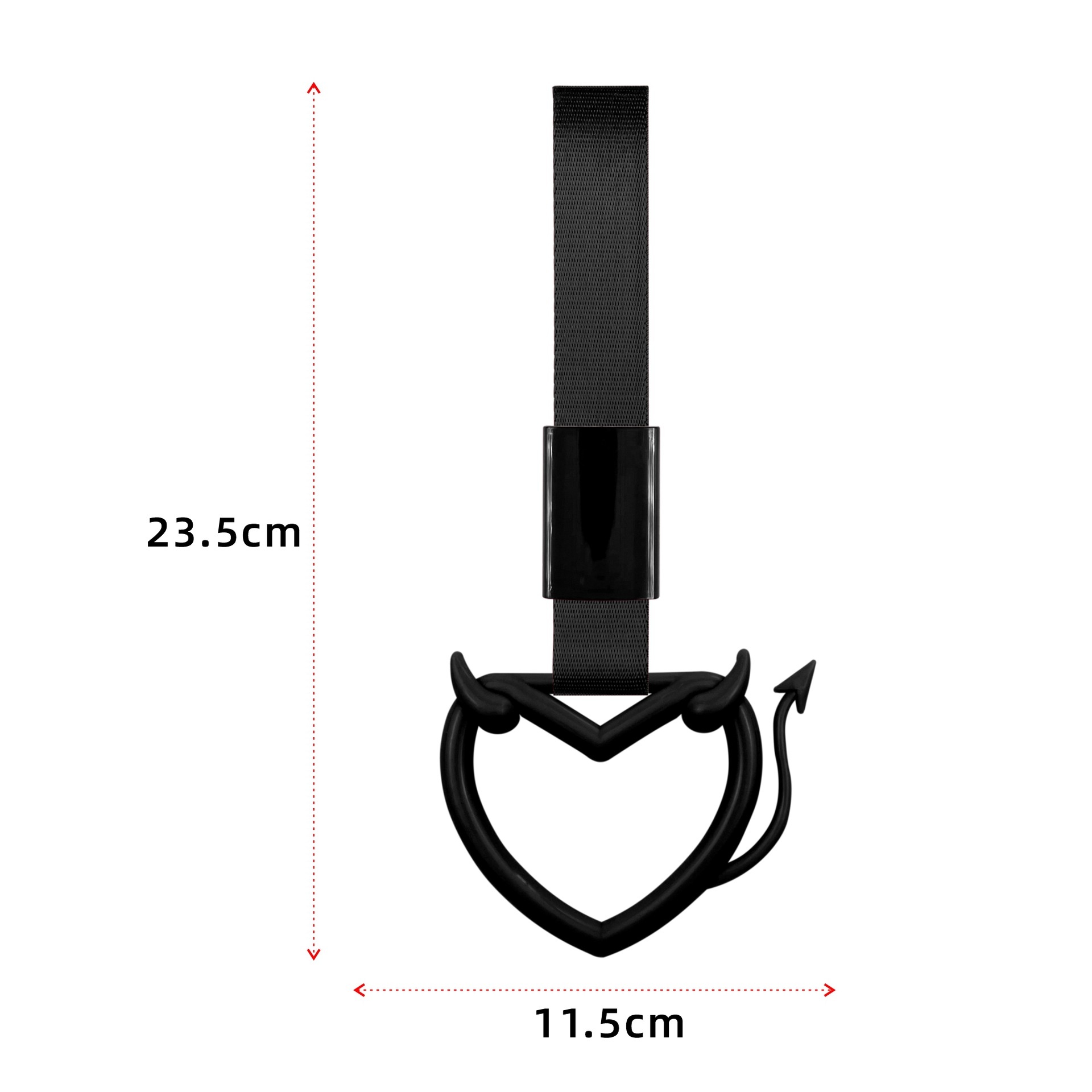 Decorazione diretta dalla fabbrica, nuova, corno da diavolo, tiraggio posteriore, labbro, interno, pendente, anello, auto modificata_voghion.com