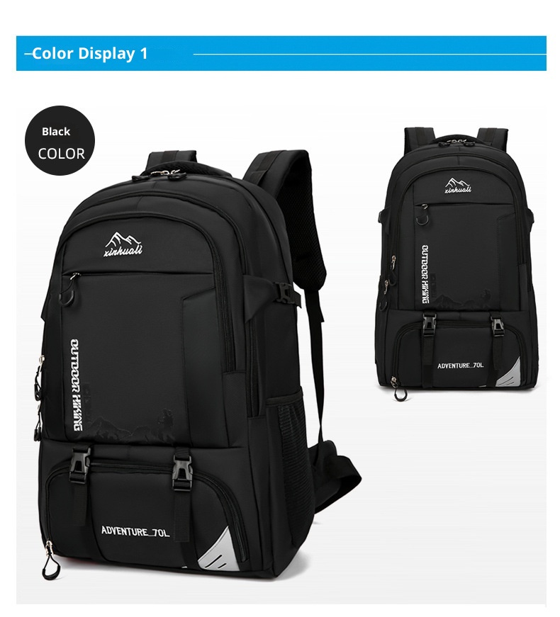 Zaino da uomo ActiveGo Cross-Border Hiking Travel con doppia tracolla, borsa sportiva da esterno, 70 litri, grande capacità_voghion.com