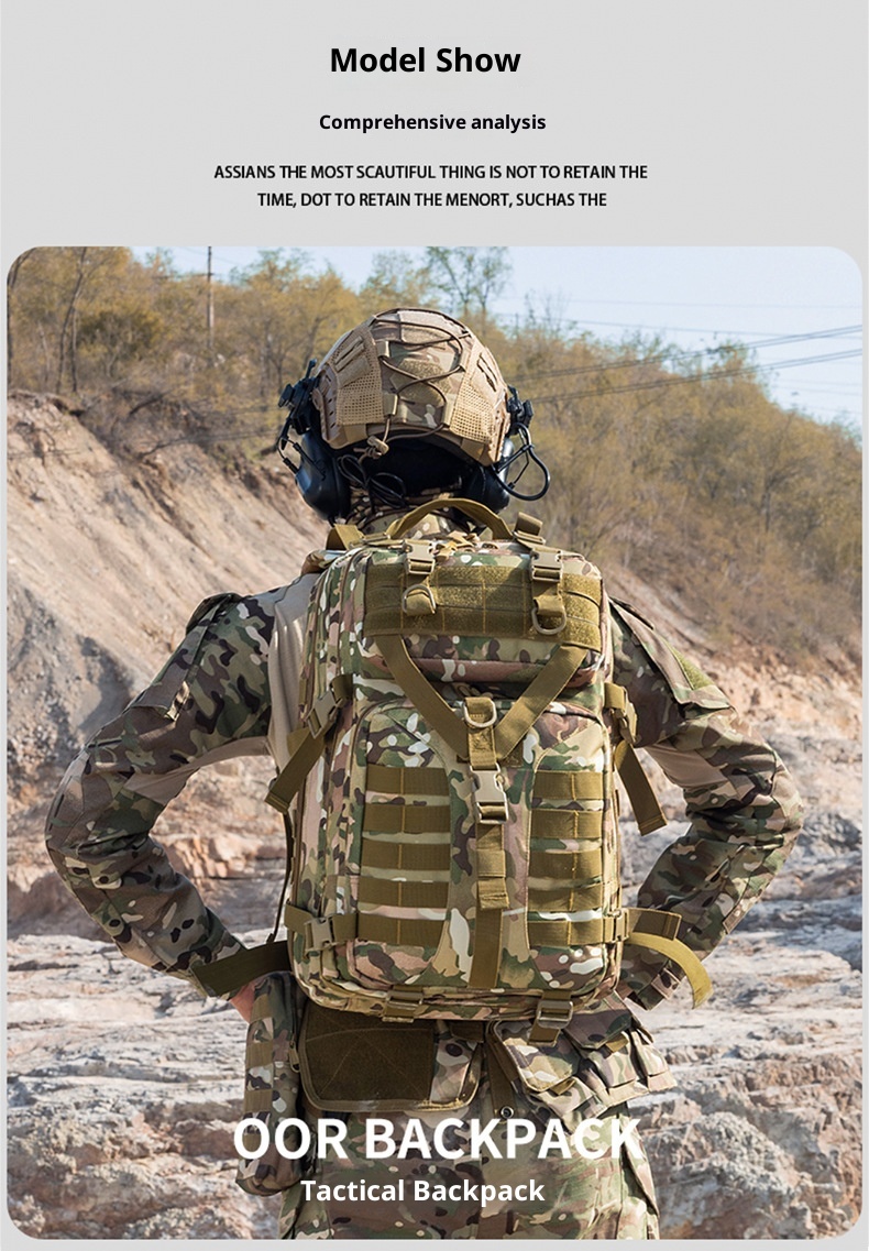 ActiveGo New Product Tactical Camouflage Men's Outdoor Mountaineering Hiking Camping Multifunctional Large Capacity_voghion.com