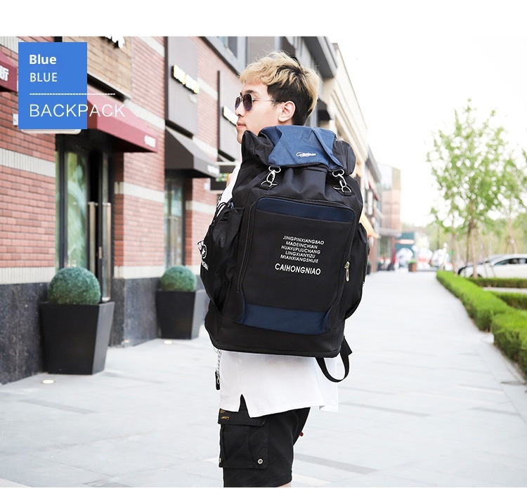 ActiveGo Mountaineering Double Shoulder Men's Travel Luggage Bag Women's Waterproof Multi-Functional Large Capacity Sports Hiking_voghion.com