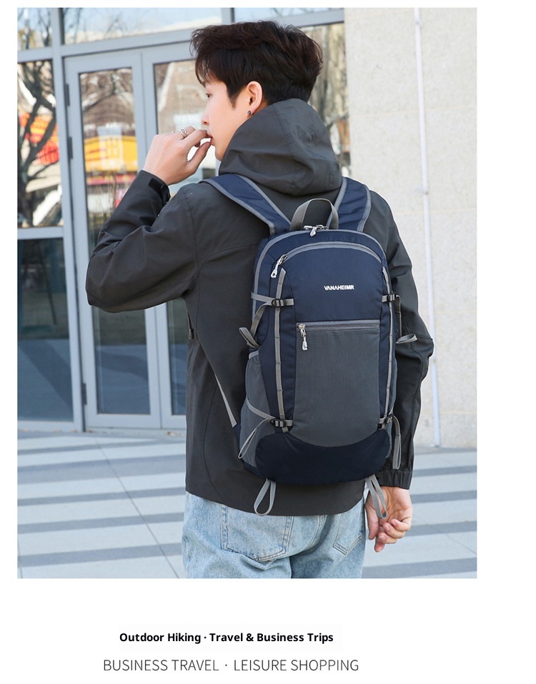ActiveGo Warnerheim Hiking Men Folding Waterproof Trekking Bag Women Casual Large Capacity Lightweight Backpack_voghion.com