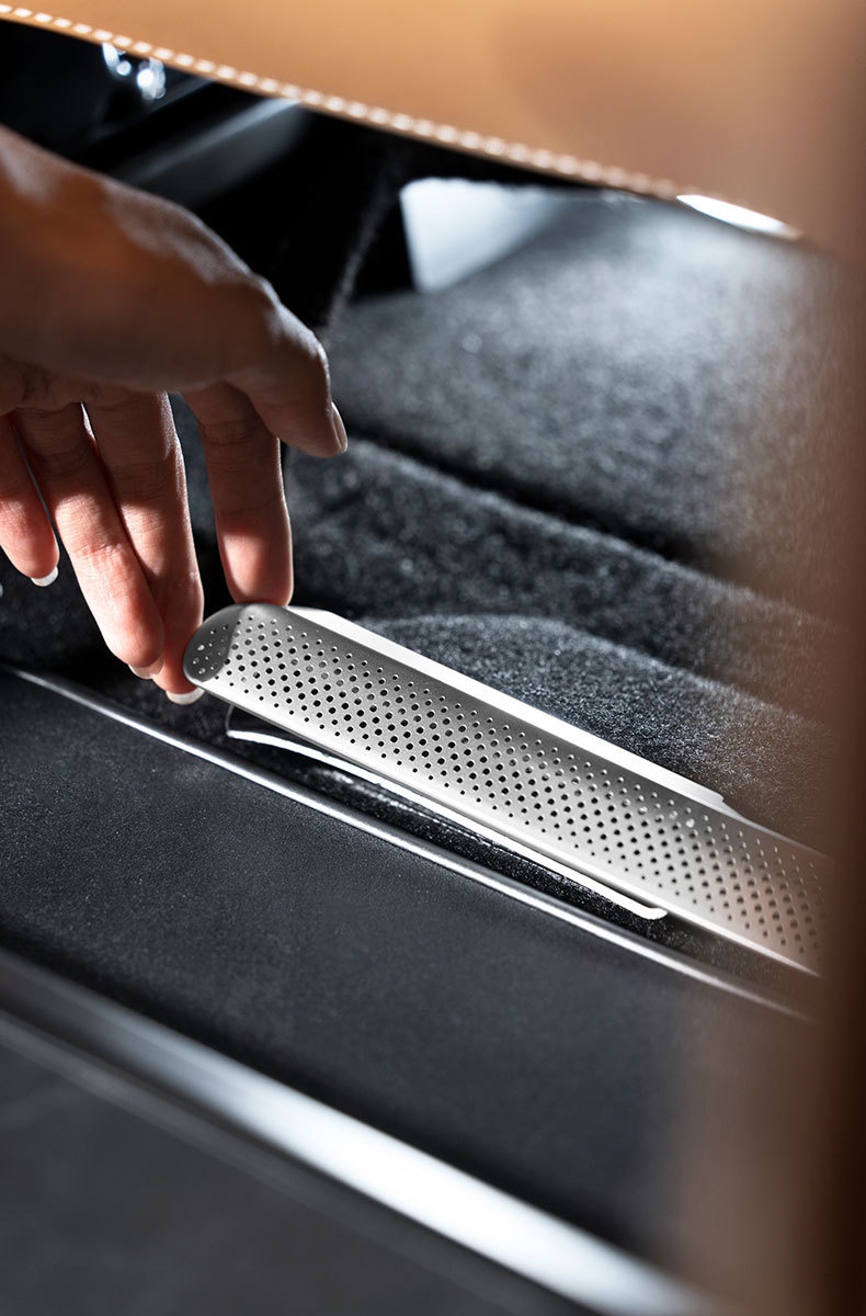 Copertura protettiva per bocchetta di ventilazione sotto il sedile anteriore Xinlantu Dreamer in acciaio inossidabile, antipolvere, modifica interna dell'auto_voghion.com