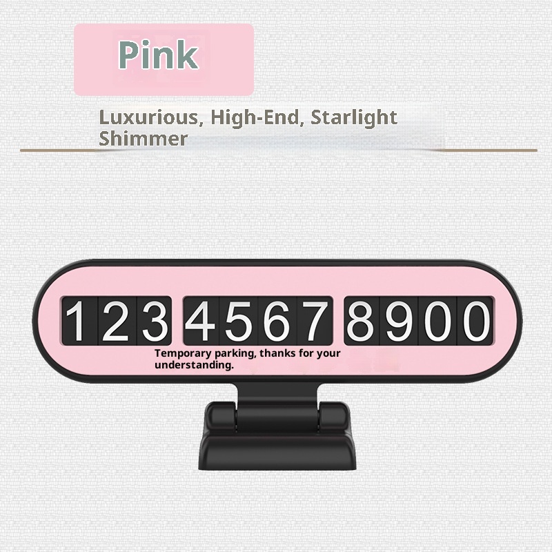 Interior Decoration Temporary Parking Sign Phone Number Move Dashboard Electric Car_voghion.com