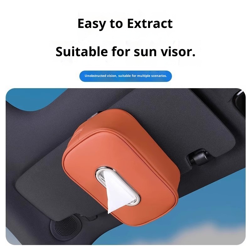 Kompatibel mit Ask M8 M9 Box Autositz-Rückenlehnenhalterung Sonnenblenden-Taschentuchtasche Innenausstattung_voghion.com