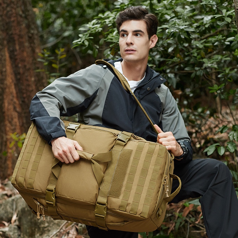 ActiveGo Outdoor 60L Dual-use Travel Handbag Multifunctional Large Capacity Luggage Bag Hiking Backpack_voghion.com