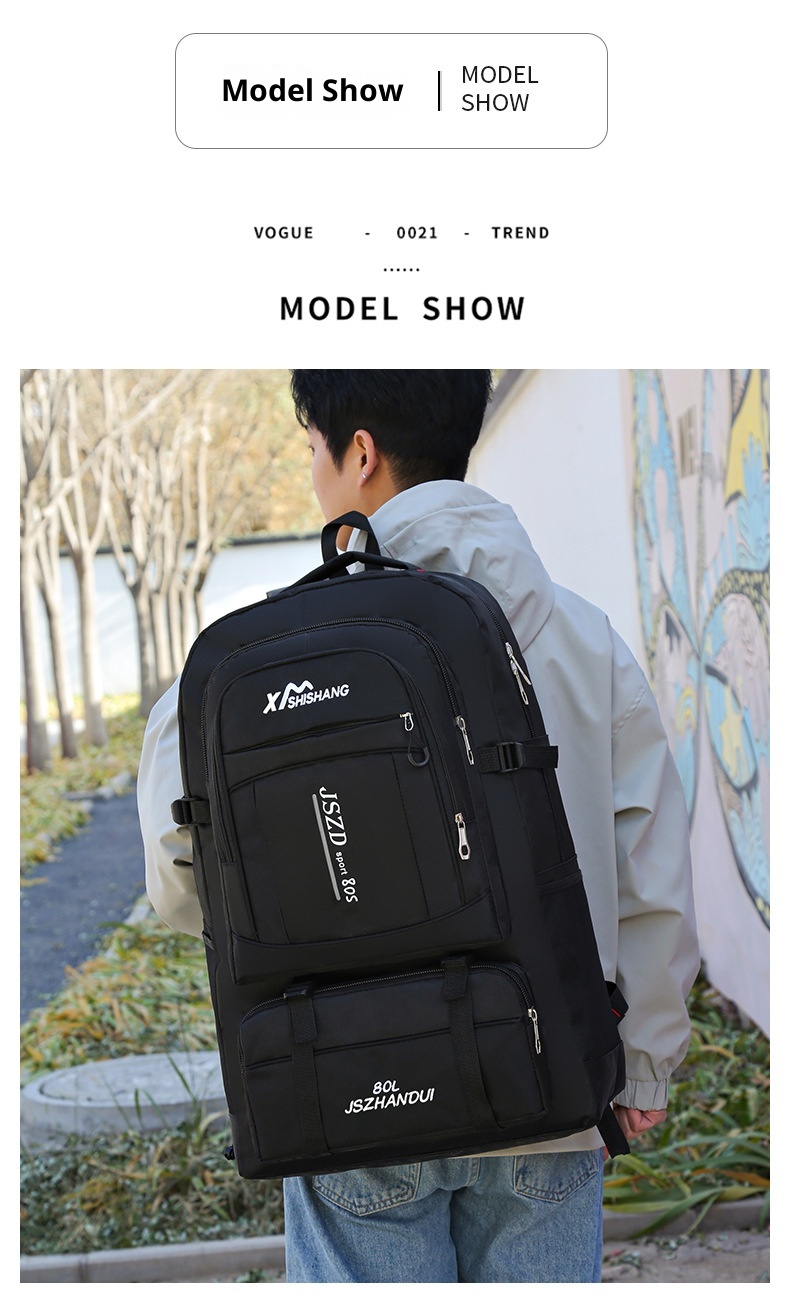 Zaino da escursionismo ActiveGo, extra large, per alpinismo, casual, da viaggio, per esterni, con doppia tracolla_voghion.com