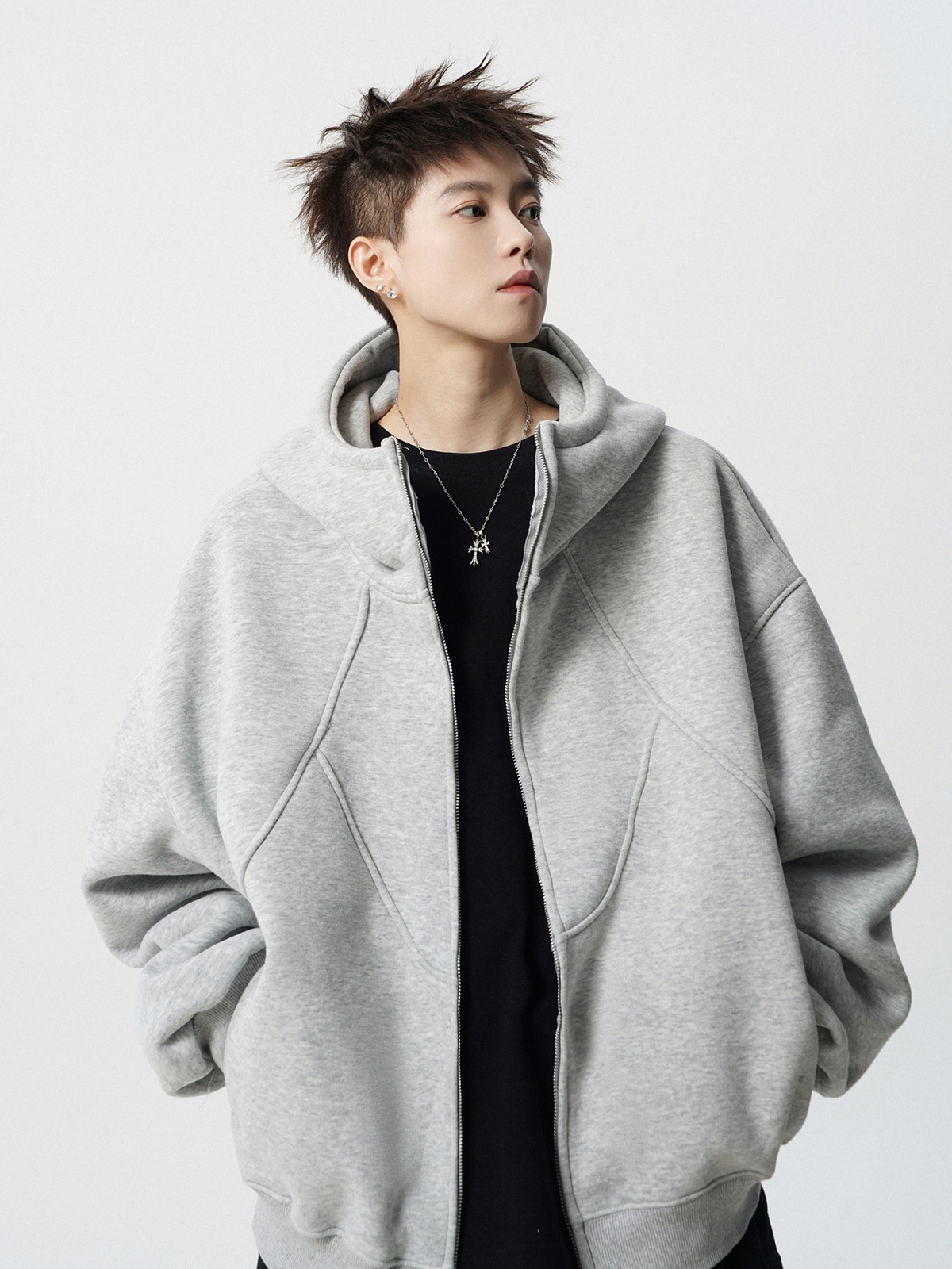 Junge Amerikanisches Schwergewicht Dconstructed Für Mn Winter Trndy Brand Design Patchwork Swatshirt High Strt Cool Coupl_voghion.com