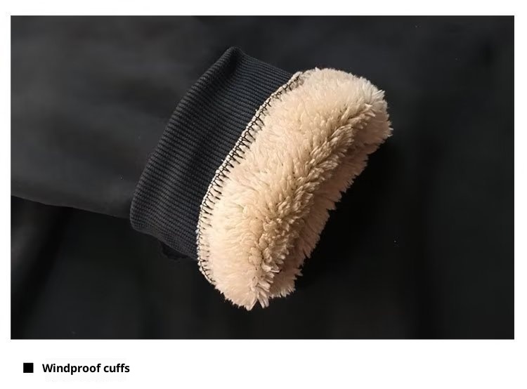 boy Boy Boy Factory Direct Thickened Fleece Sweatshirt For Men, Autumn And Winter, Crew Neck, Loose Fit, Base Shirt, Warm, Hoodless_voghion.com