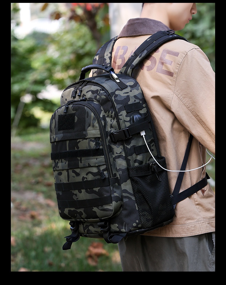 ActiveGo Men Outdoor Tactical Backpack Mountaineering Large Capacity Sports Camouflage School Camping Luggage Bag Air Cushion_voghion.com