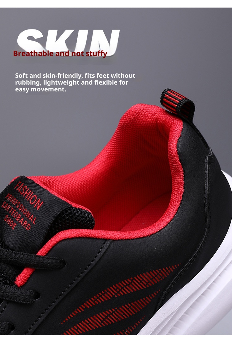 ActiveGo Herren Winter-Sneaker aus Leder, wasserdicht, sportlich, weiche Sohle, rutschfest, für Arbeit, Freizeit, Laufen, Frühling, Einzelschuhe_voghion.com