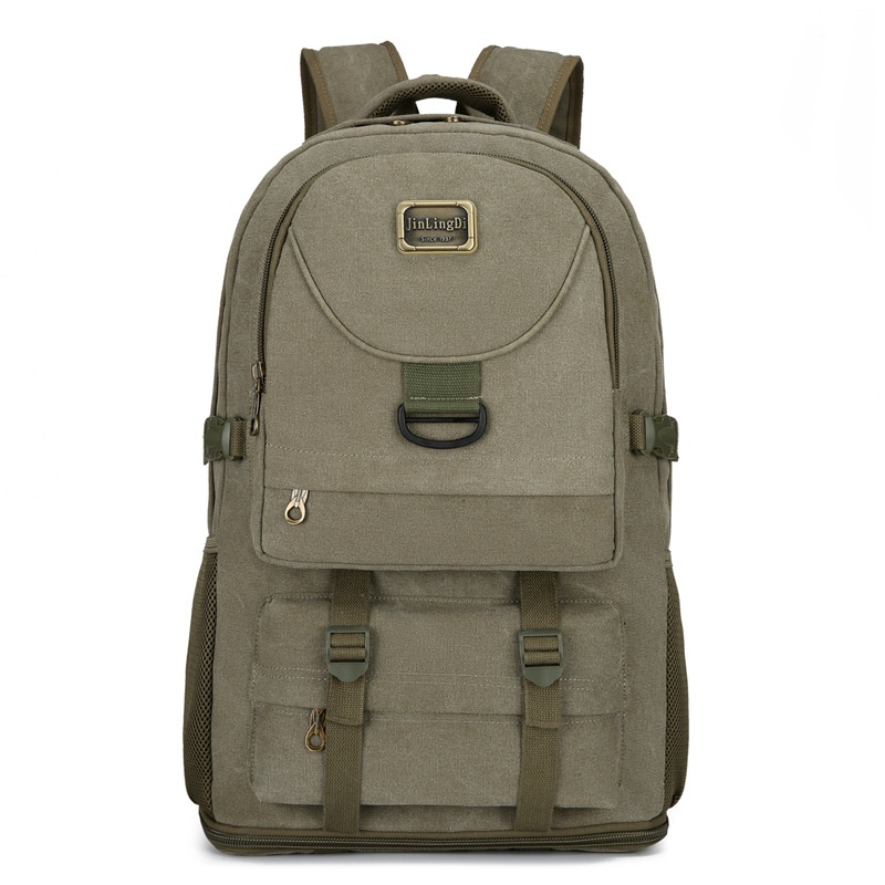 ActiveGo New Large Capacity Backpack Thickened Canvas Luggage Men And Women Mountaineering Lightweight Travel Working Outdoor Bag_voghion.com