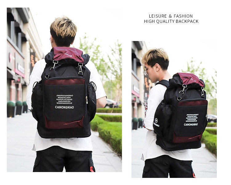 ActiveGo Mountaineering Double Shoulder Men's Travel Luggage Bag Women's Waterproof Multi-Functional Large Capacity Sports Hiking_voghion.com