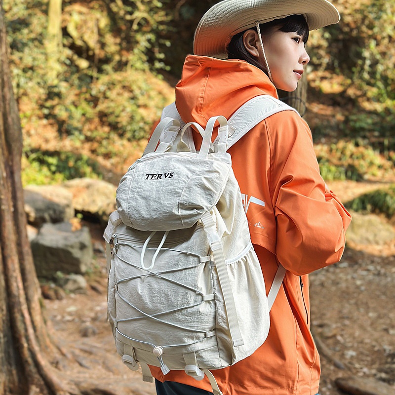 ActiveGo Cross-border Lightweight Men's Drawstring Large Capacity Outdoor Travel Backpack, Women's College Student Backpack_voghion.com