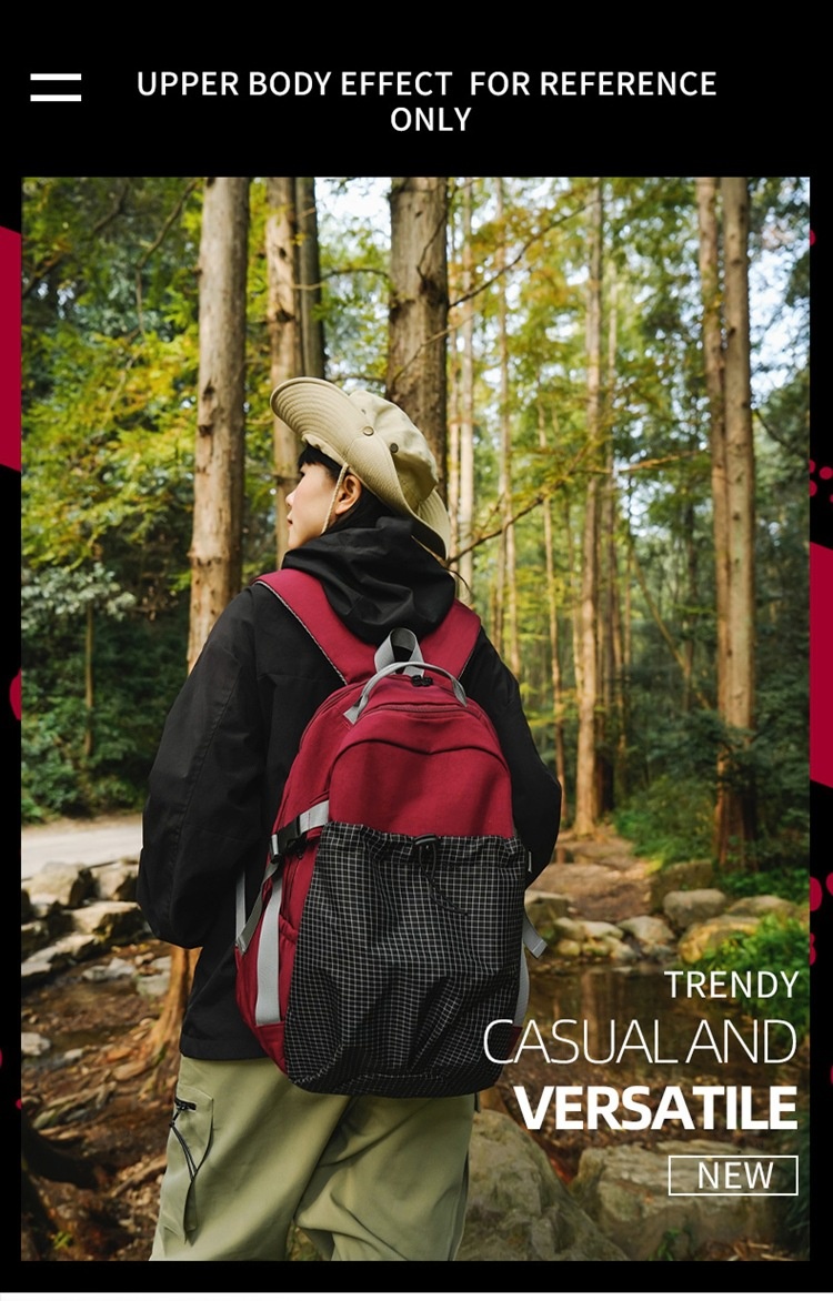 ActiveGo Outdoor Hiking Mountaineering Men's Lightweight Casual Travel Large Capacity Sports Trendy Brand Backpack Student School_voghion.com